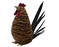 10 inch Brushart Rooster-BRUSH0158L