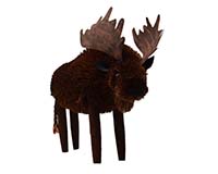 11 inch Brushart Moose-BRUSH0172