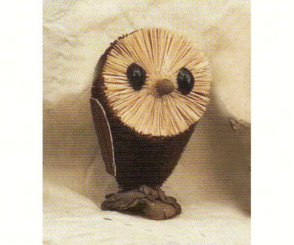 6 inch Brushart Owl Brown