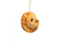 Lion Bauble Brushart Ornament-BRUSHBB81