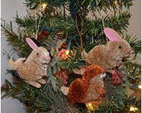 Brushart Rabbit Ornament-BRUSHOR09