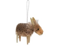 Donkey Brushart Ornament-BRUSHOR100