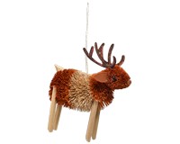 Reindeer Brushart Ornament-BRUSHOR108