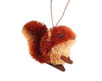 Squirrel Red Brushart Ornament-BRUSHOR23