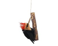 Woodpecker Brushart Ornament-BRUSHOR29