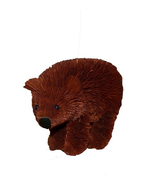 Brown Bear Brushart Ornament
