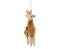 Giraffe Brushart Ornament-BRUSHOR61