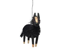 Horse Black Brushart Ornament-BRUSHOR80B