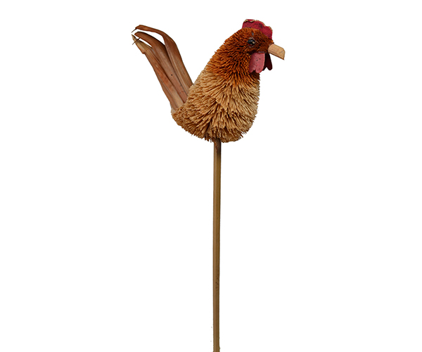 Rooster Brush Art Plant Pal
