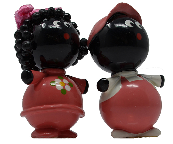Black Couple Marble Figurines Set