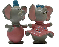 Elephant Couple Marble Figurines Set-MARBLE0415