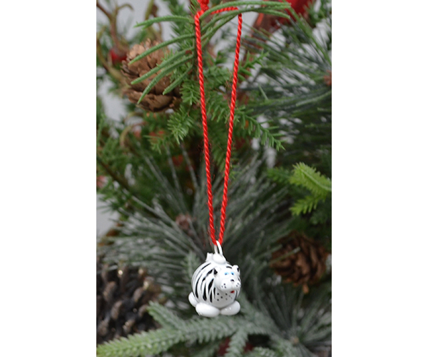 Zebra Marble Ornament