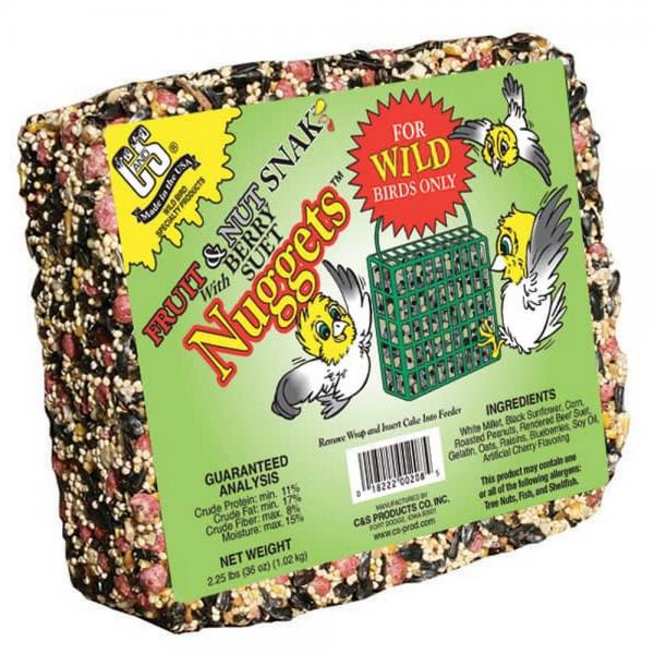 Fruit & Nut Snak with Suet Nuggets 2.25 lbs PlusFreight