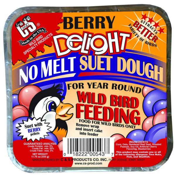 11.75 oz. Berry Delight No Melt Suet Dough Plus Freight