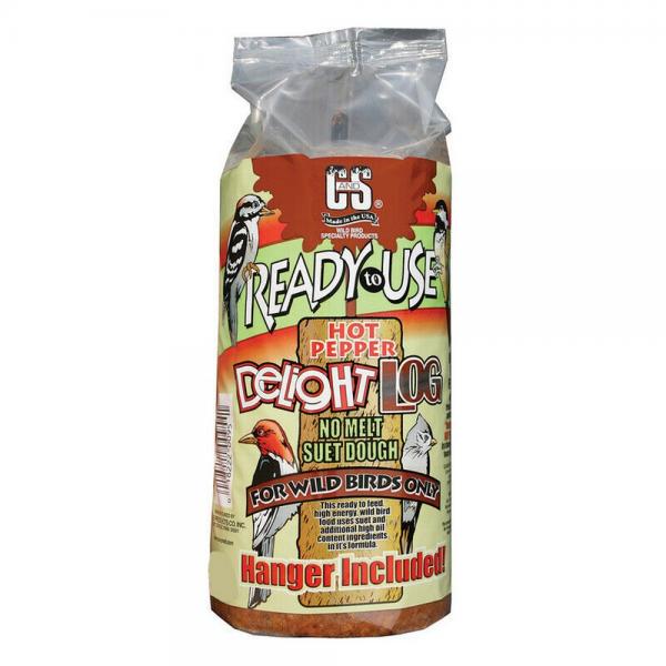 Ready to Use Hot Pepper Delight Suet Log 1 lb Plus Freight