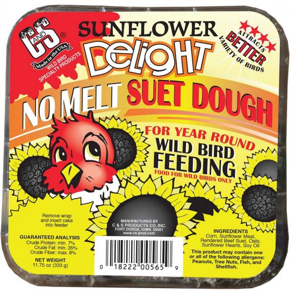 Sunflower Delight No Melt Suet Dough Plus Freight