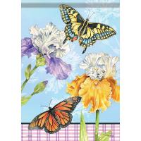 Iris Butterflies Garden Flag-CHA50375
