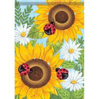 Sunflowers & Ladybugs Garden Flag-CHA53272