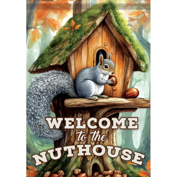 The Nuthouse Garden Flag The Nuthouse Garden Flag