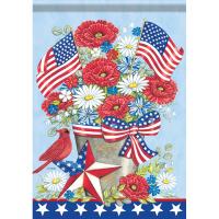Patriotic Summer House Flag-CHA54270