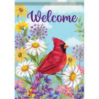Summer Cardinal House Flag-CHA54360