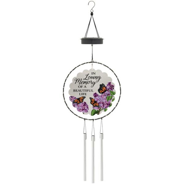 Loving Memory 30 inch Solar Spinner Chime Loving Memory 30 inch Solar Spinner Chime