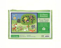 Forest Friends Pouch 12 Piece Puzzle-CB9780735335097