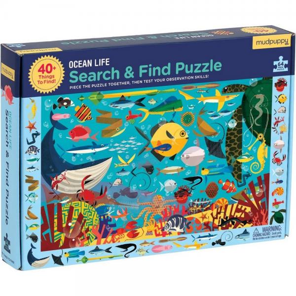 Ocean Life Search and Find 64 Piece Puzzle