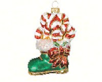 Candy Cane Boot Ornament COBANEA335