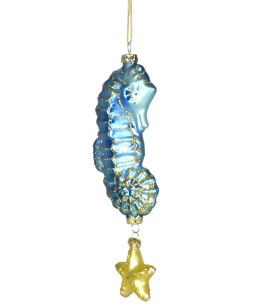 Twinkle Seahorse Blue Ornament (COBANEC104)