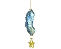 Twinkle Seahorse Blue Ornament COBANEC104