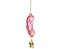 Twinkle Seahorse Pink Ornament-COBANEC105
