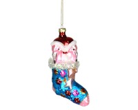 Flamingo stocking stuffers Blue Ornament-COBANEC123