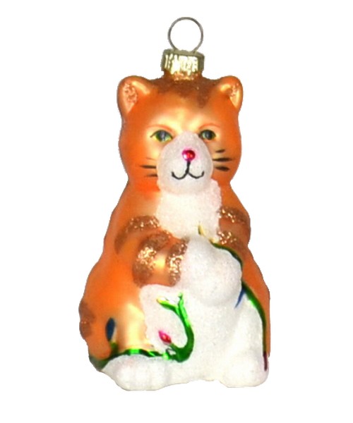 Big Kitty Orange Ornament