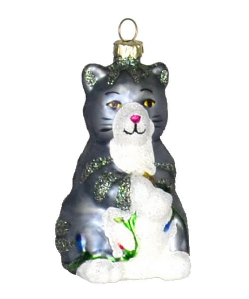 Big Kitty Gray Ornament (COBANEC332)