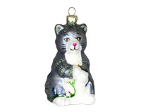 Big Kitty Gray Ornament-COBANEC332