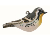 Yellow Throated Warbler Ornament COBANEC412