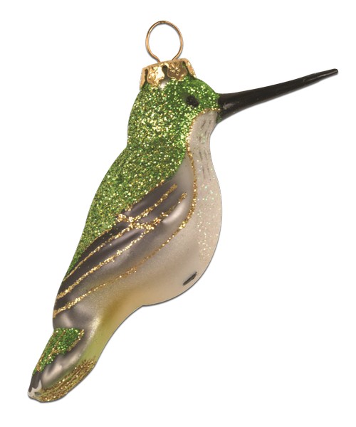 Female Ruby-Throated Hummingbird Ornament (COBANEC418)