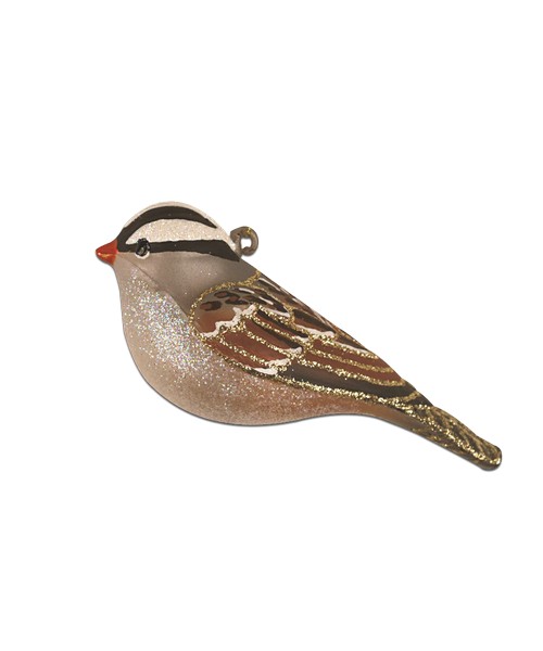 White Crowned Sparrow Ornament (COBANEC423)