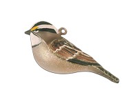 White Throated Sparrow Ornament COBANEC428