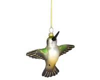 Female Ruby Throated Hummingbird Flying Ornament-COBANEC450