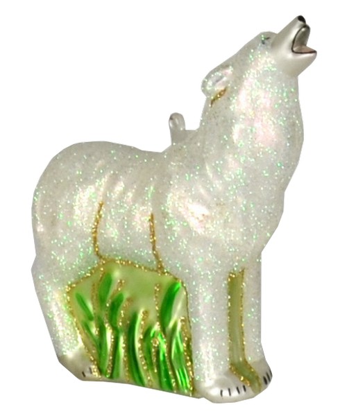 Howling Arctic Wolf Ornament (COBANED394)