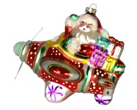 Santa Airplane Ride Ornament COBANEE353