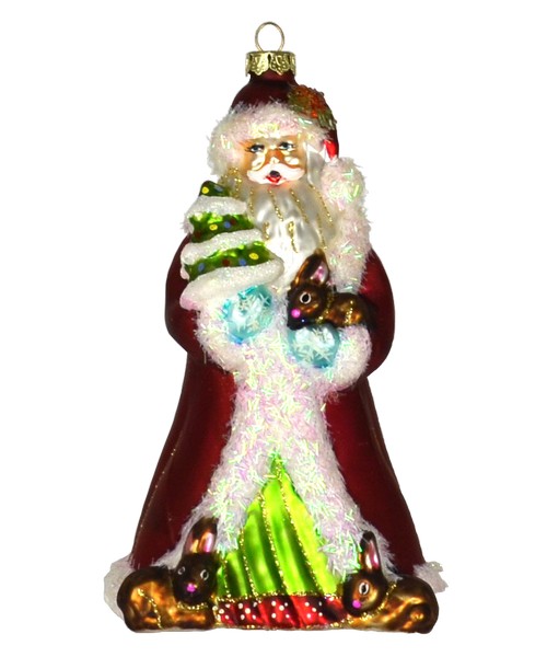 Father Christmas with Bunnies Ornament (COBANEE381)