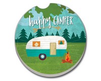 Retro Happy Camper Car Coaster-CART0301318