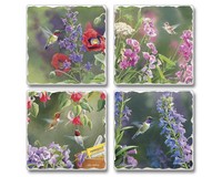 Nature's Beauty 4-Pack Assorted Coasters-CART0500174