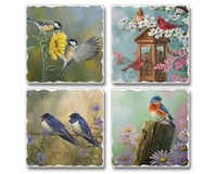 Winged Friends 4-Pack Assorted Coasters-CART0500345