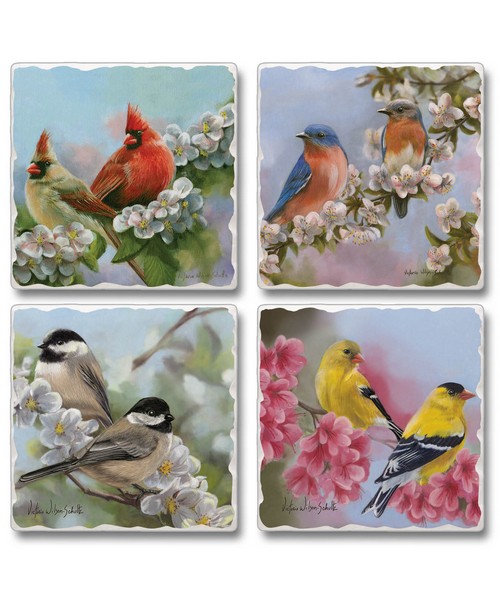 Spring Quartet 4-Pack Assorted Coasters