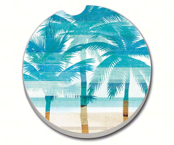 Beachscape Palms Car Coaster
