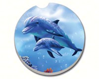 Dolphin with Baby Car Coaster-CART08719